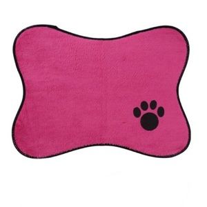 Pet Bowl Mat Greenbrier Kennel Club Cat Dog  15.25” x 11.0” Pink Non-Slip Back